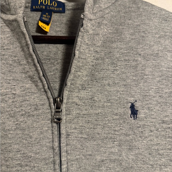 Polo Ralph Lauren Boys Gray Zip-Up Hoodie Size 10-12 - Picture 2 of 4